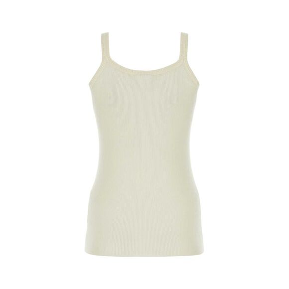 Bottega Veneta Women Ivory Wool Tank Top - Picture 2 of 2